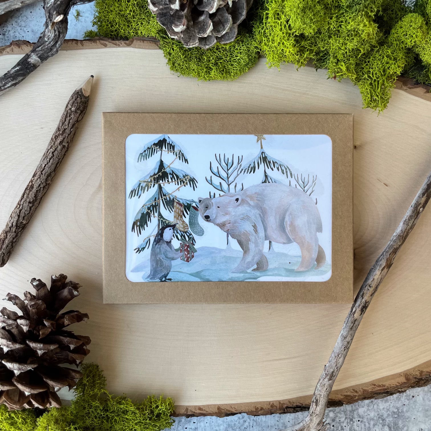 Arctic Christmas Cards - Boxed Holiday Greeting Card Set for Winter Festive Season | Perfect for Family, Friends & Office Holiday Wishes