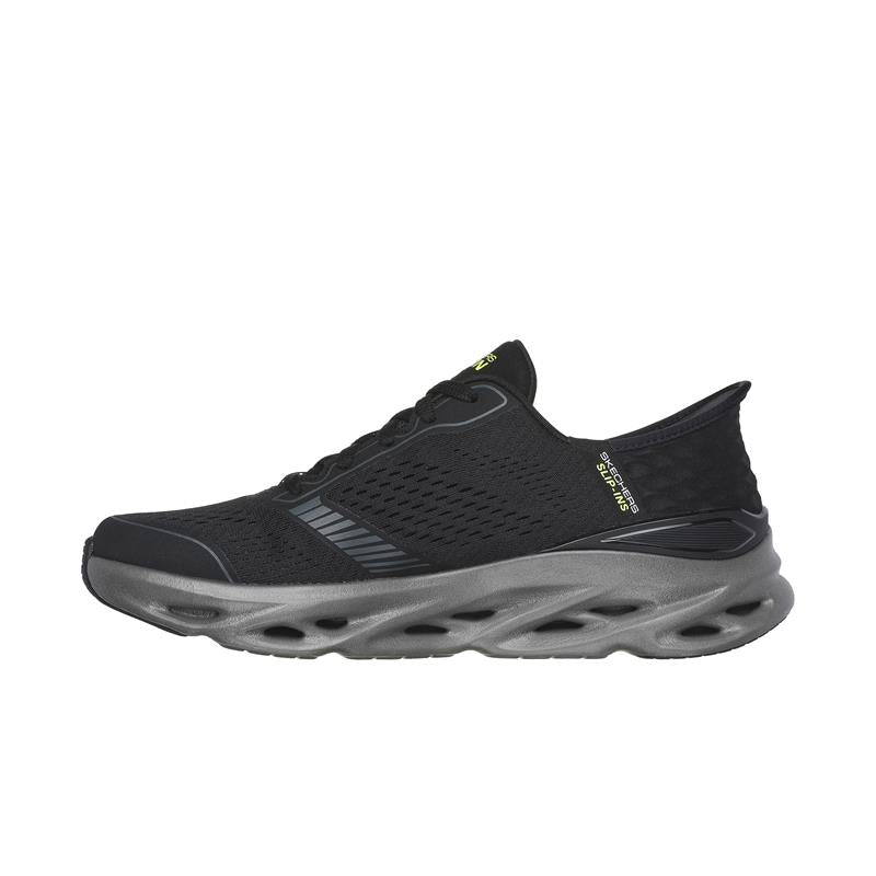 SLIP INS Running Shoes - GO RUN SWIRL TECH SPEED Lightweight Sneakers for Men & Women - 220909/BKCC - Perfect for Jogging, Gym Workouts & Daily Wear