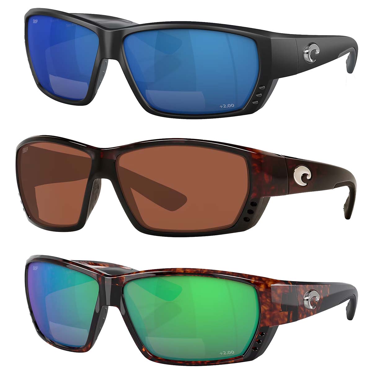 Costa Tuna Alley Reader Polarized Sunglasses for Men & Women - Fishing, Driving & Outdoor Activities - UV Protection & Blue Light Filtering