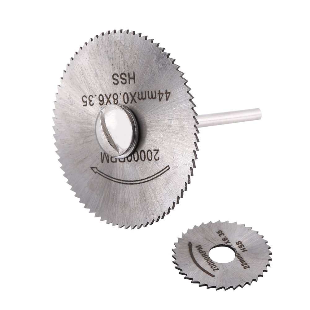 5-Piece Mini HSS Circular Saw Blade Set with Extension Rod - High Speed Steel Cutting Blades for Metal & Wood - Perfect for DIY Projects, Home Renovation & Crafting
