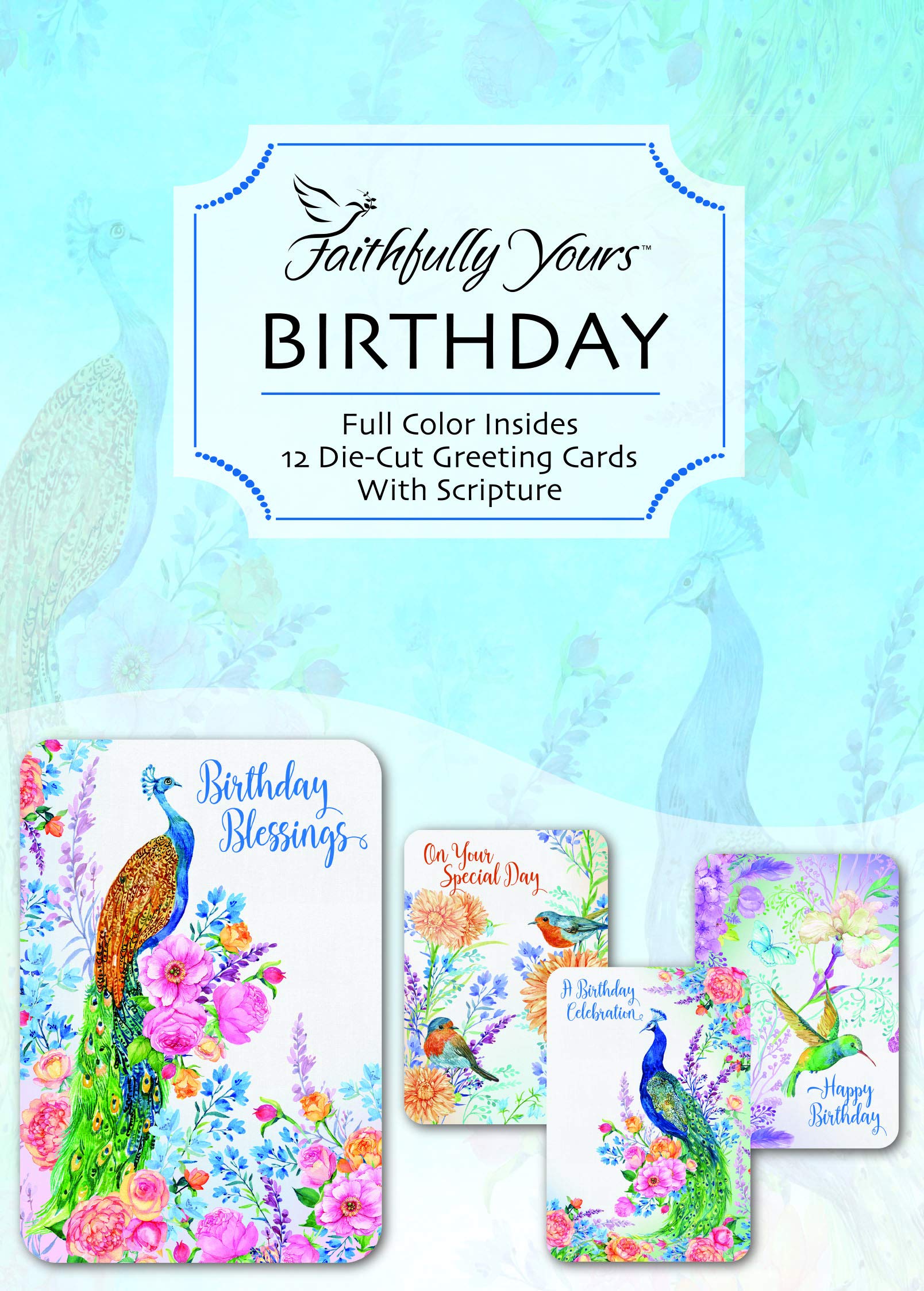 12-Pack DGR Birthday Song Birds Greeting Cards - Perfect for Birthdays, Anniversaries & Special Occasions