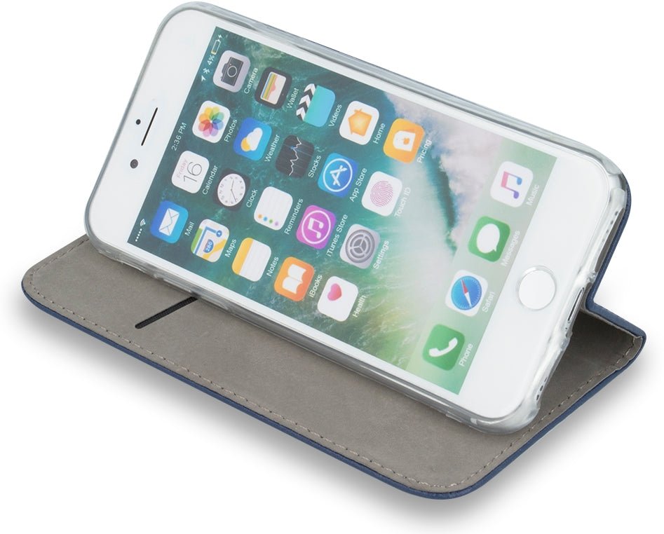 Apple iPhone 11 Wallet Case with Card Slots - Navy Blue Leather Slim Protective Cover for Credit Cards & ID - Perfect for Travel, Work & Everyday Use