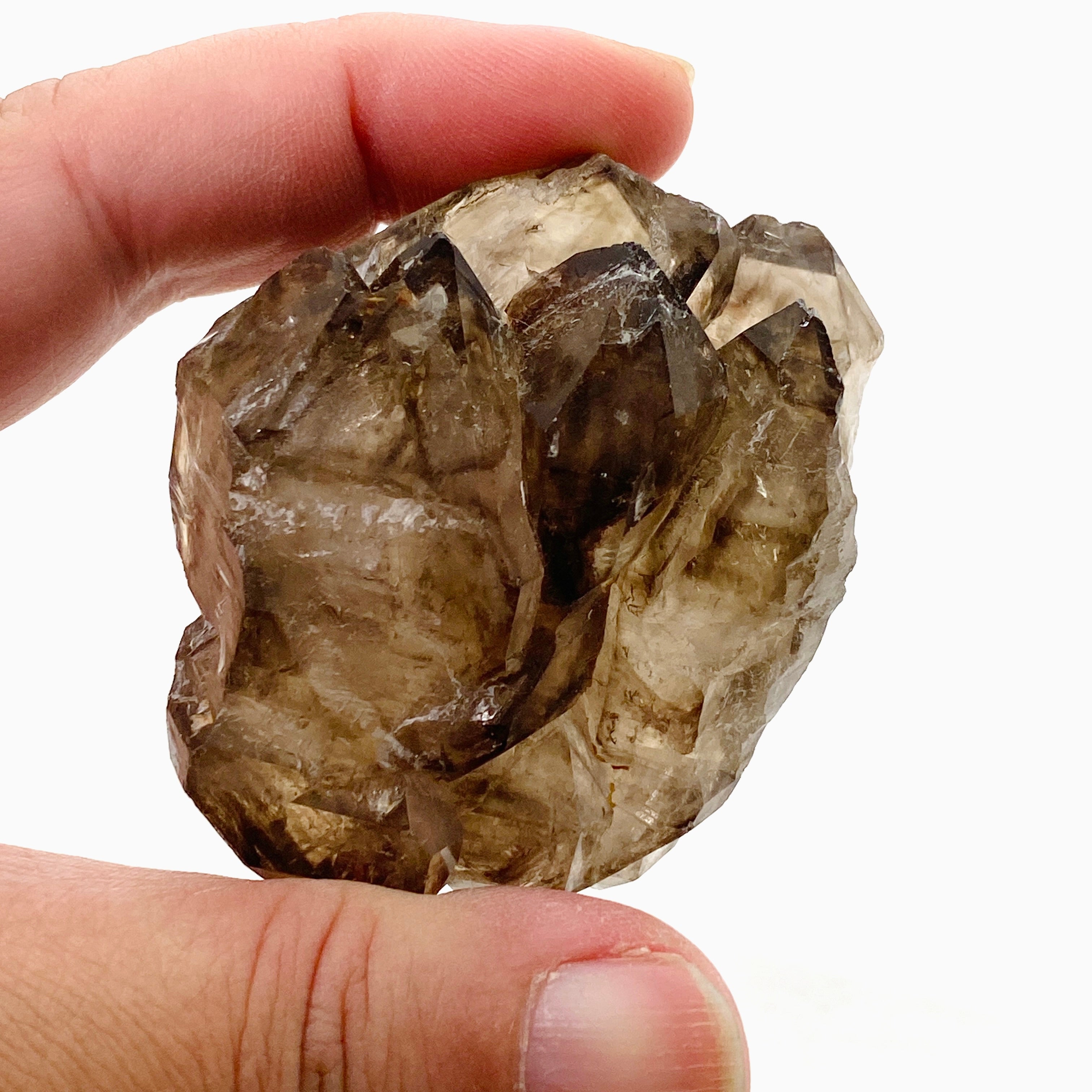 Natural Smokey Elestial Quartz Crystal - Healing Stone for Meditation, Chakra Balancing & Energy Work - Perfect for Home Decor, Yoga Spaces & Spiritual Gifts