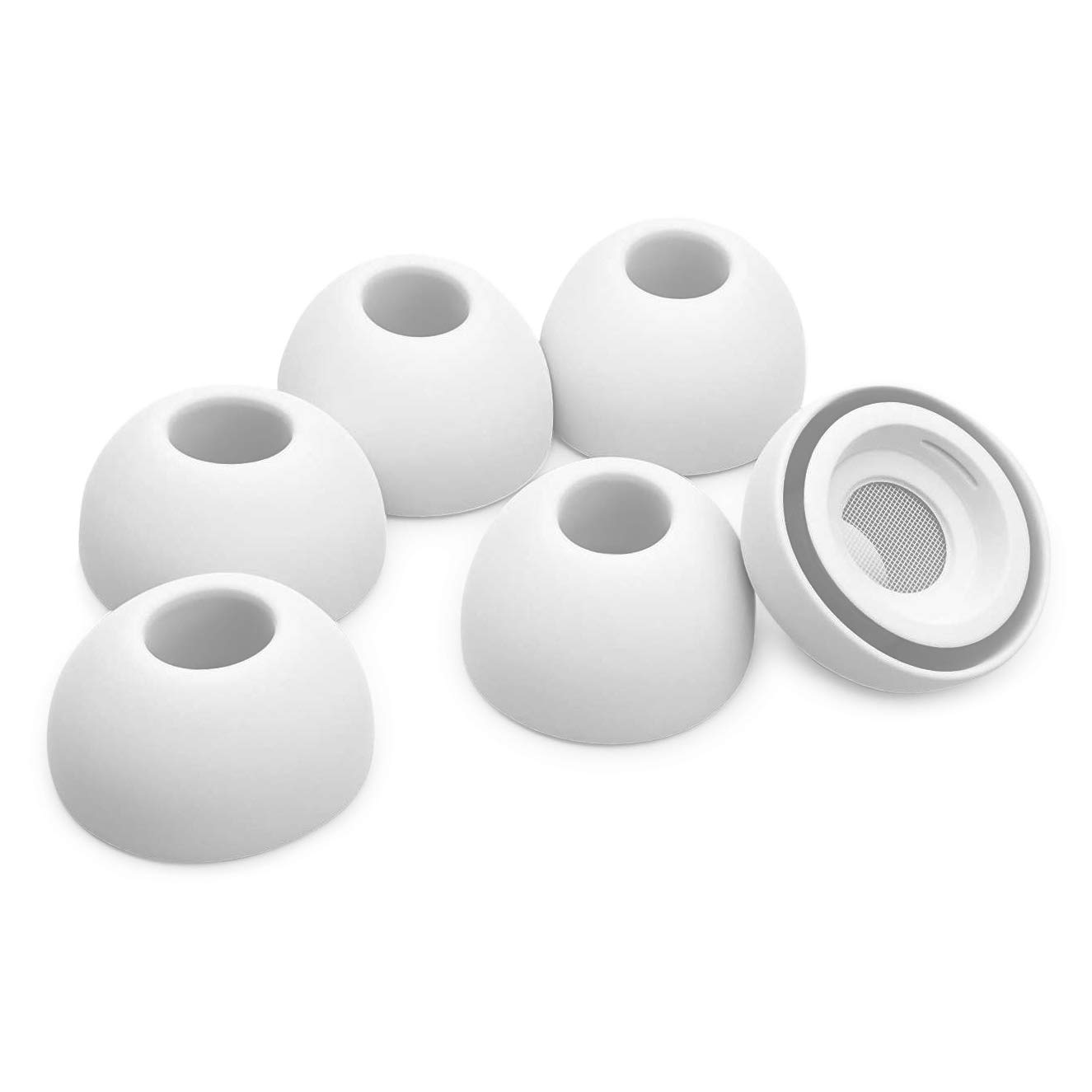 Okuli Set of 6 Silicone Ear Tips for Apple AirPods Pro - Medium Size Replacement Earbud Cushions - Perfect for Workouts, Running & Noise Isolation