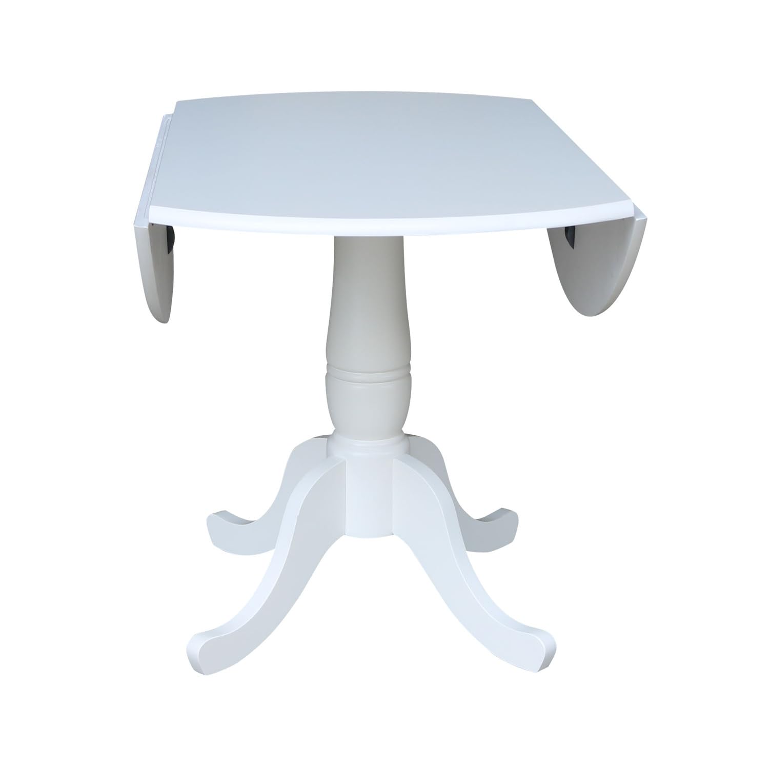 International Concepts 42-inch Round Dual Drop Leaf Pedestal Dining Table - 29.5