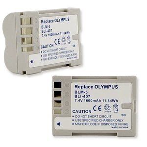 Original Olympus BLM-5 Replacement Battery - Compatible with Olympus Cameras - Long Lasting Power for Photography & Travel - Perfect for Stylus, Tough & PEN Series Cameras