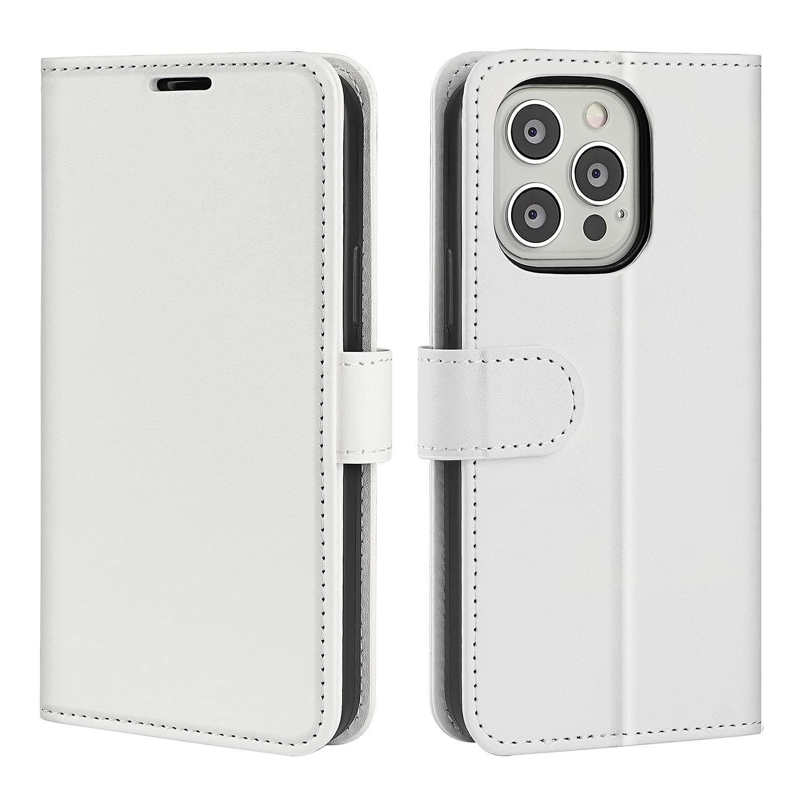 iPhone 13/13 Pro/13 Pro Max 5G Phone Case with 3 Card Slots & Flip Cover - Premium Crazy Horse Pattern Leather Wallet Case for Women & Men | Perfect for Travel, Work & Daily Use
