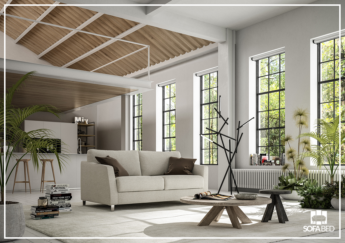 Custom Luonto Monika Fabric Sleeper Sofa - Handmade to Order | Convertible Couch Bed for Small Spaces & Guest Rooms | Perfect for Apartments, Dorms & Home Offices