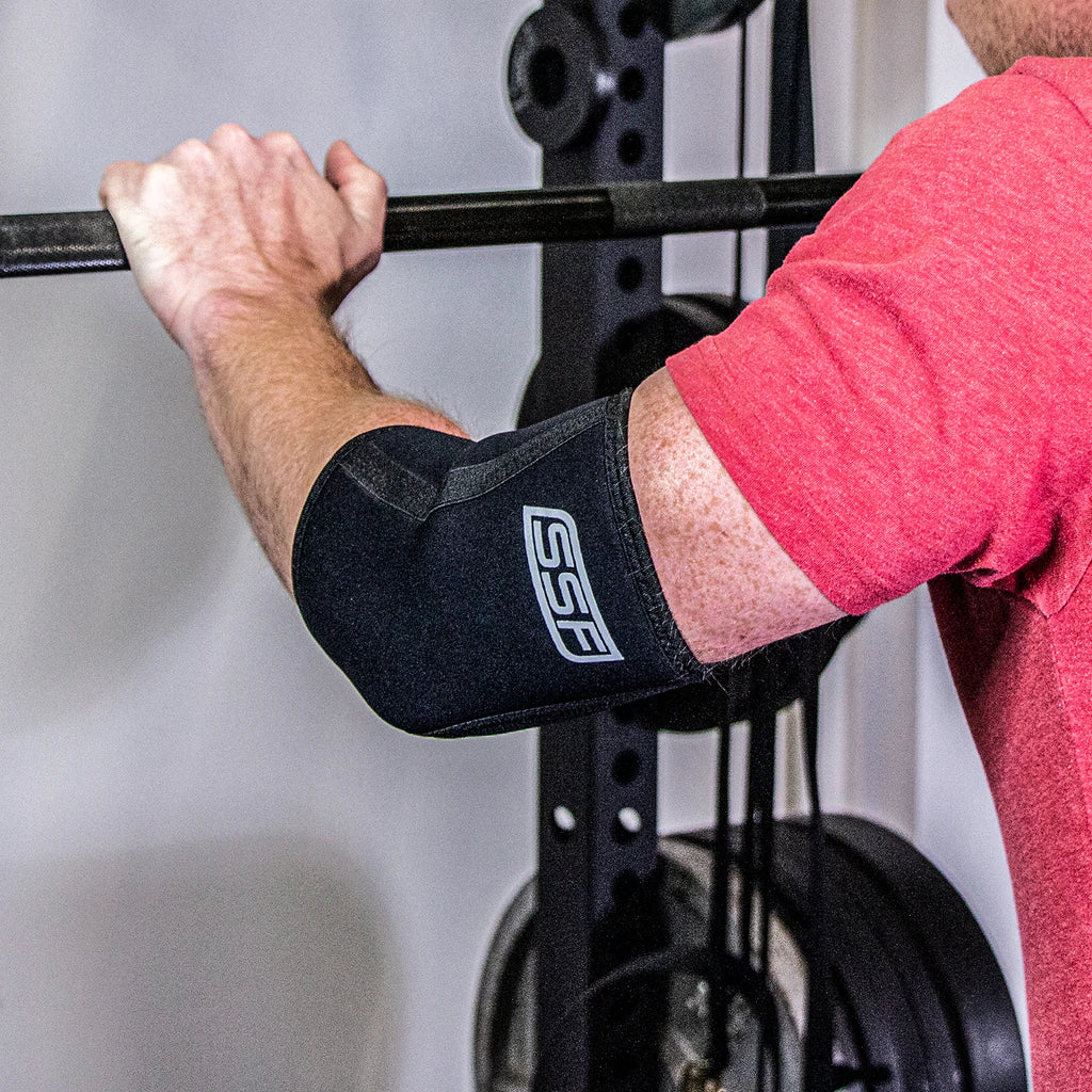 Serious Steel 5mm Neoprene Elbow Sleeves for Weightlifting & CrossFit - Support & Protection for Gym Workouts & Powerlifting