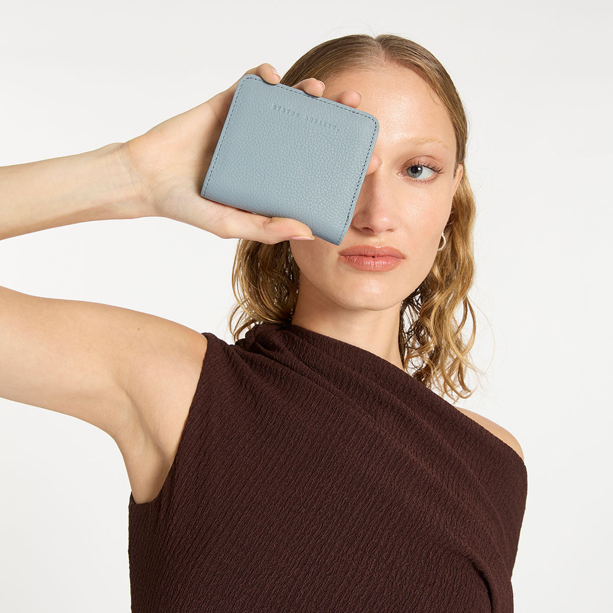 Sense Of Wonder Wallet - Powder Blue Women's Slim Minimalist RFID Blocking Wallet for Everyday Use | Perfect for Travel, Shopping, and Office Essentials
