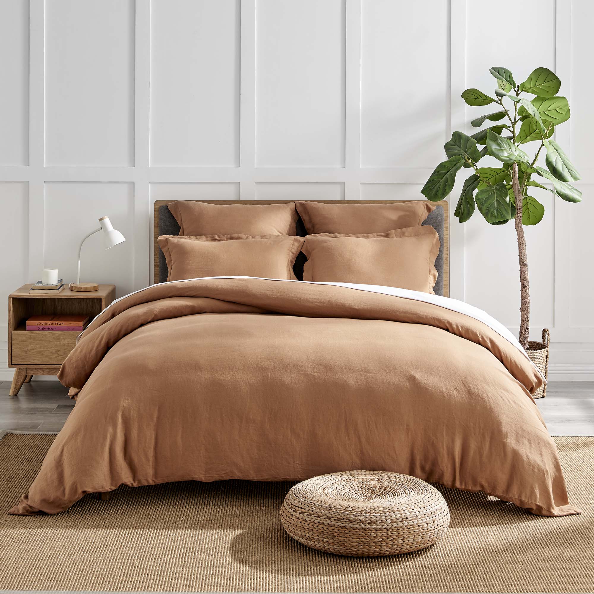 Premium Washed Linen Sham - Soft & Breathable Pillow Cover for Bedroom Decor - Perfect for Master Bedroom, Guest Room & Cozy Home Styling