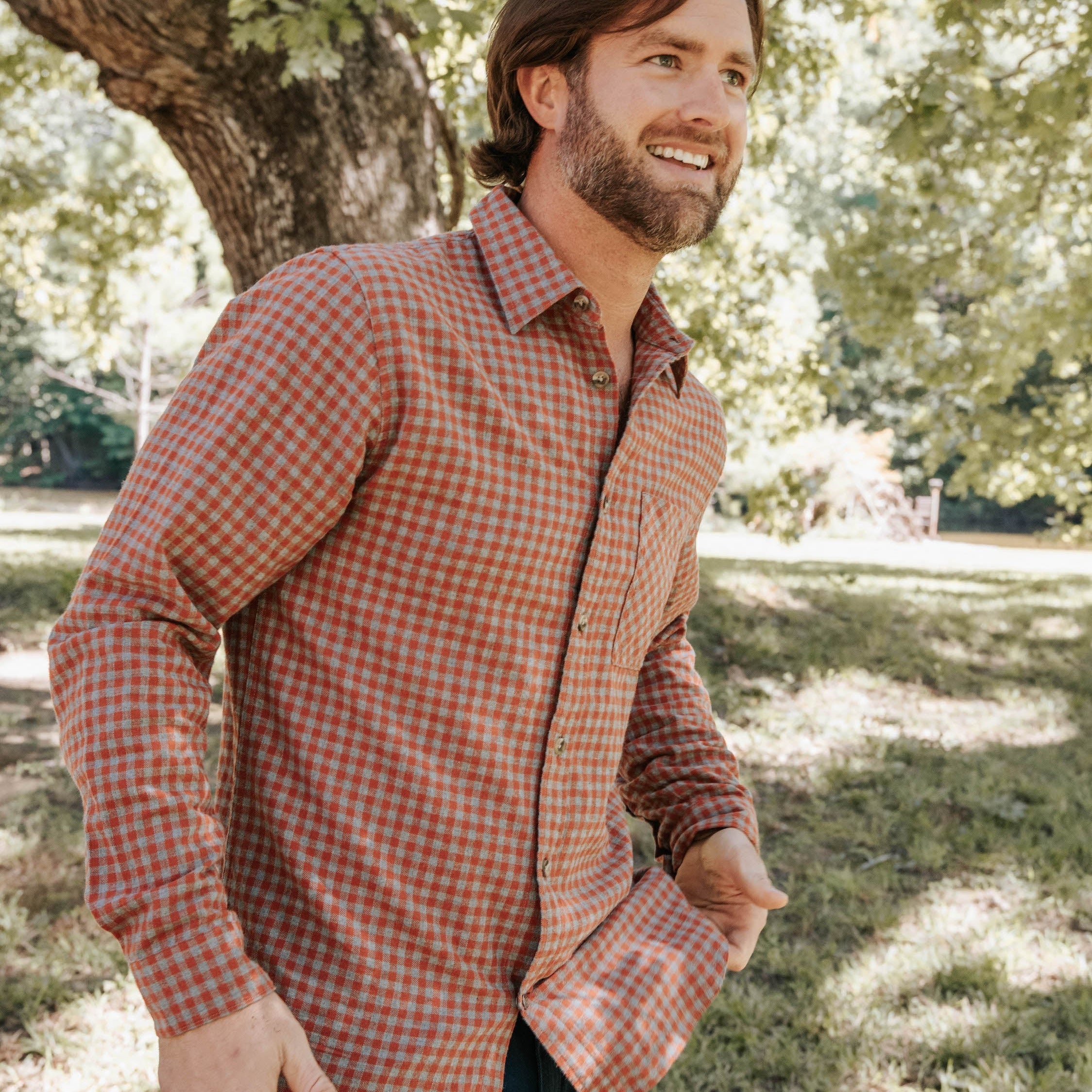 Stylish Downtown Flannel Shirt for Men & Women | Soft Plaid Button-Up Shirt | Perfect for Casual Outfits, Fall Layering & Outdoor Adventures
