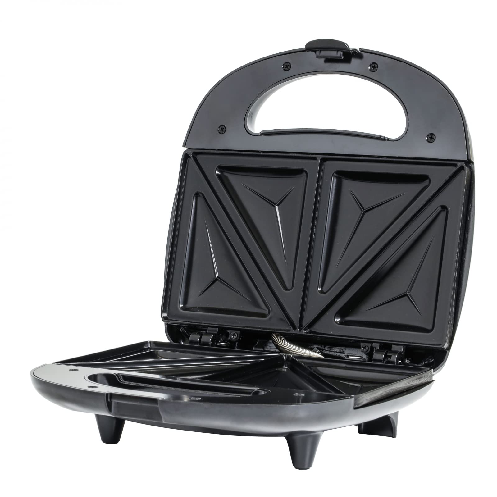 Beille Panini Press Sandwich Maker - Nonstick Grill Plates, Adjustable Temperature Control for Perfect Paninis, Grilled Cheese & More - Ideal for Home Kitchen, Breakfast & Quick Meals (Black)