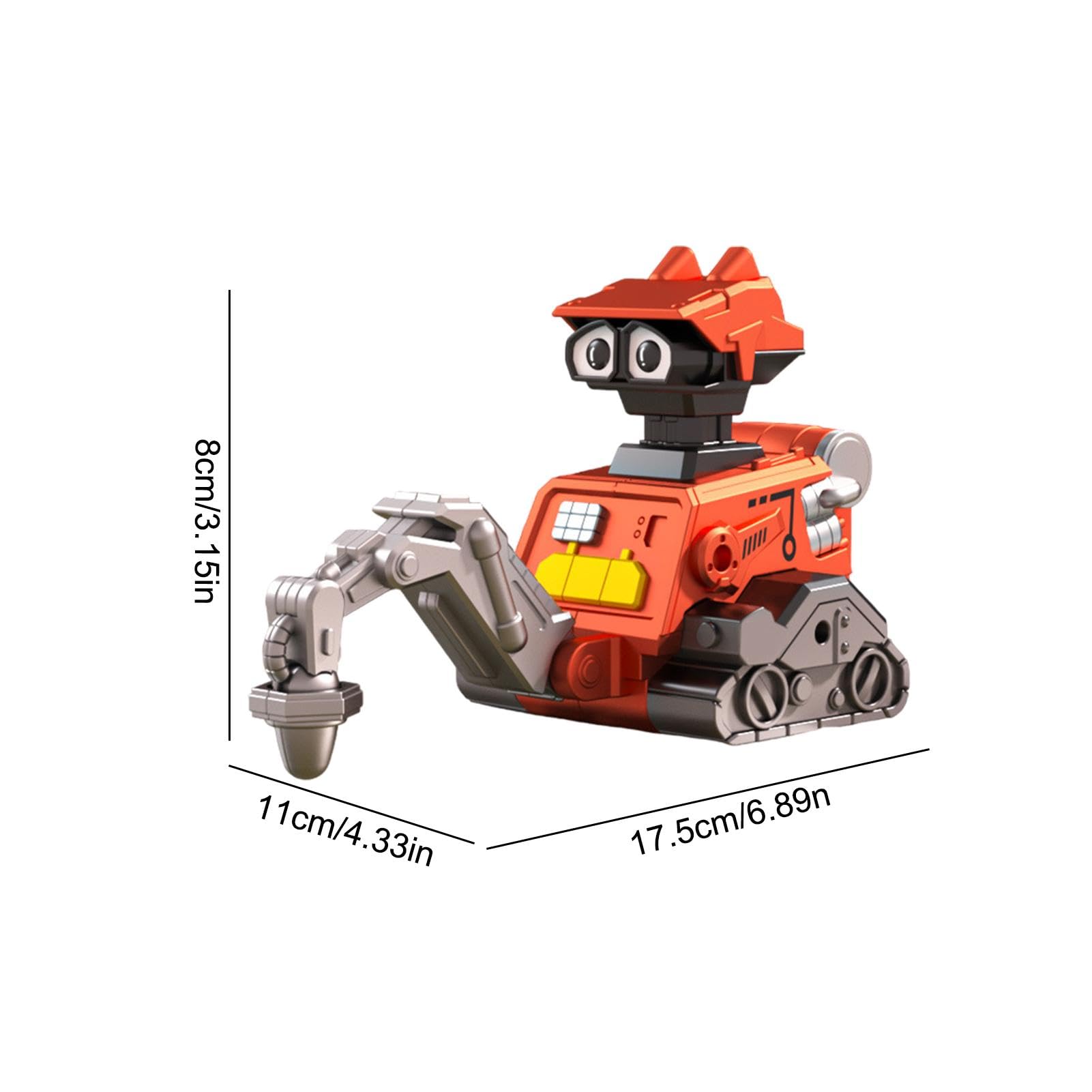 Vbnuyhim Press and Go Construction Toy Vehicles - Friction Powered Excavator Truck & Construction Site Toys for Kids - Perfect for Indoor Play, Sandbox Fun, and Pretend Construction Scenes