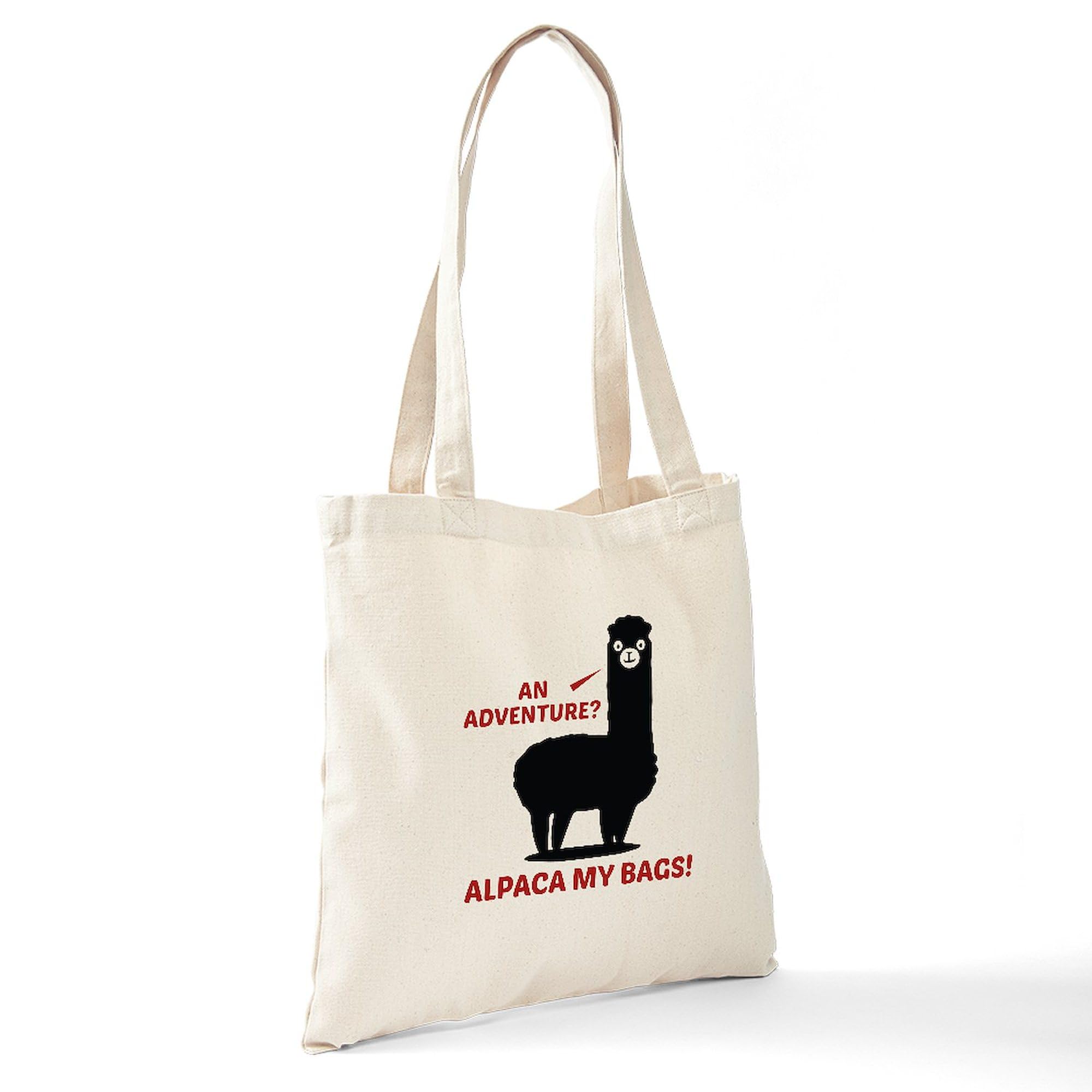 Alpaca My Bags Natural Canvas Tote Bag - Eco-Friendly Reusable Shopping Bag for Groceries, Beach Trips & Daily Use | CafePress