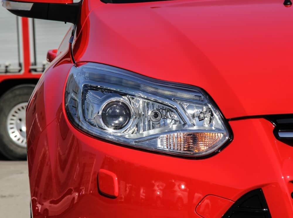 Replacement Headlight Cover for Ford Focus 2012-2014 - Clear Lens Headlamp Shell Caps - OEM Fit Auto Parts - Perfect for Night Driving & Foggy Conditions
