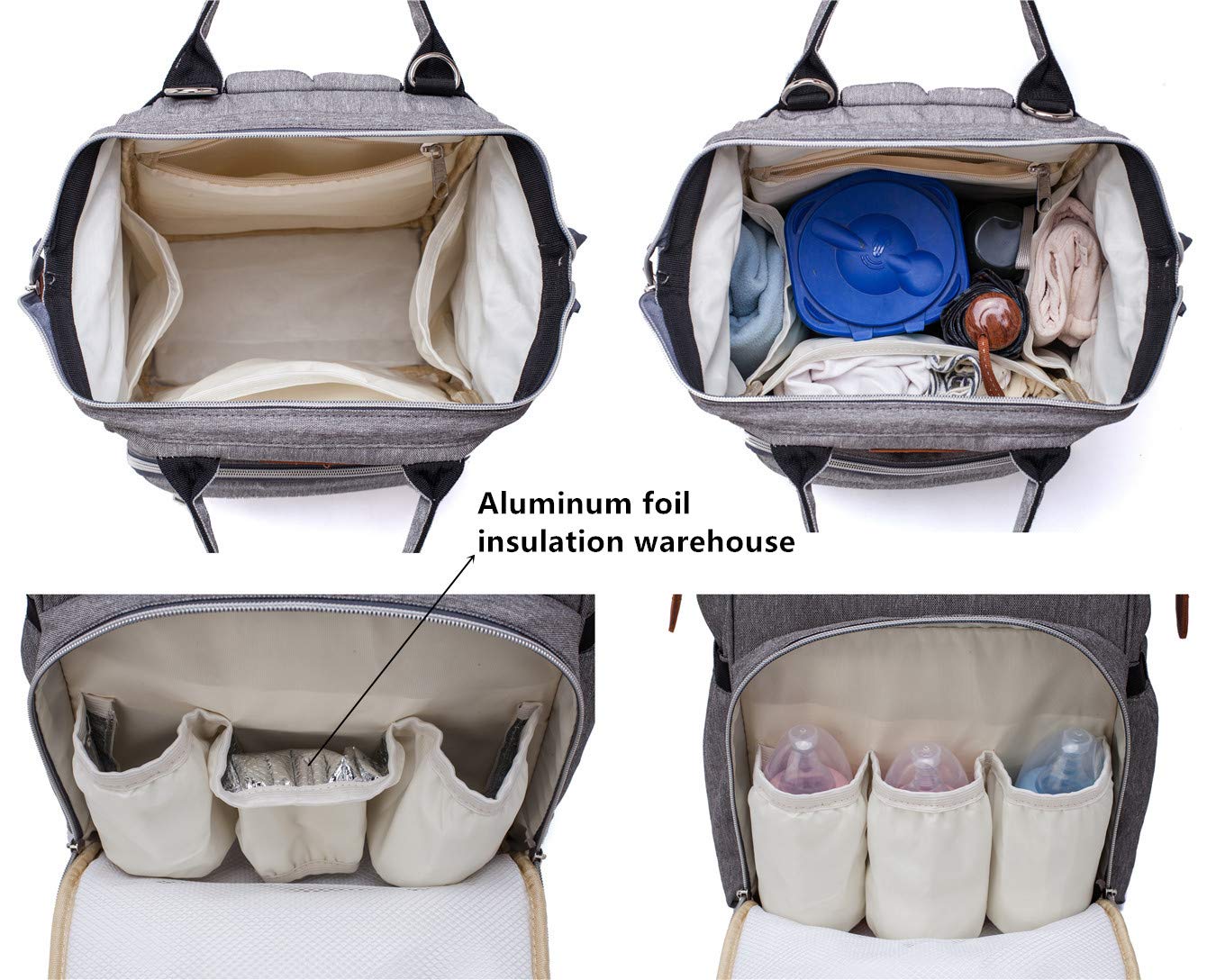 **Multifunctional Waterproof Diaper Backpack for Baby Boys & Girls – Large Capacity Travel Diaper Bag for Moms & Dads – Perfect for Daycare, Travel & Outings**