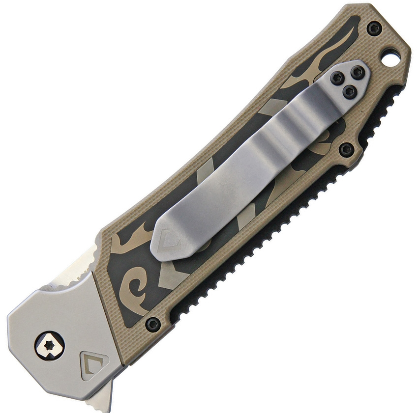 V Nives Vamp Dagger Folding Knife - Tactical Pocket Knife with Stainless Steel Blade for Outdoor, Camping, Survival & EDC (Everyday Carry)