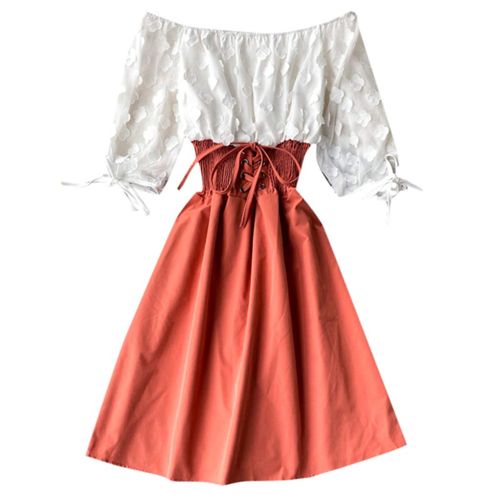 Women's Chiffon Shorts Set - Bandage Patchwork Lace Midi Skort Pant for Summer & Fall | Casual Outfit, Beach Wear, Party & Vacation Outfits