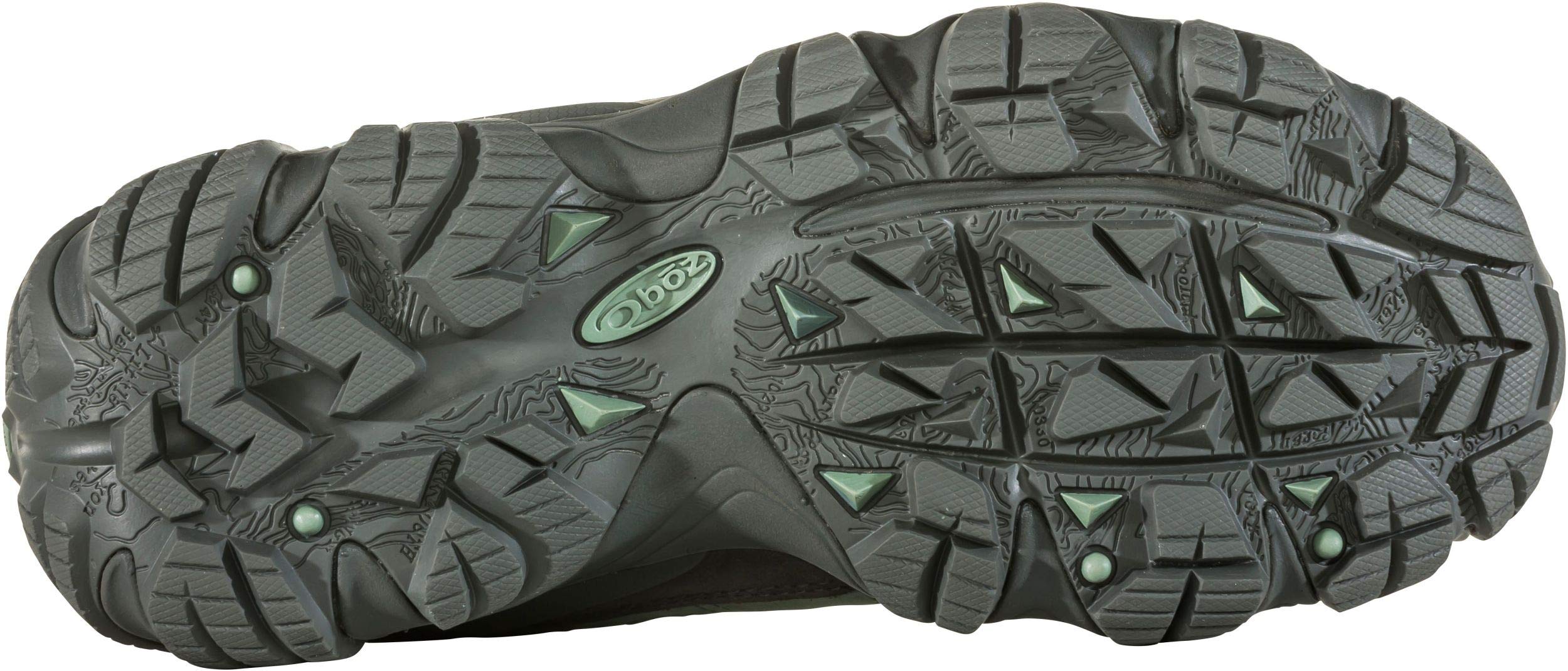 Oboz Sawtooth II Low B-Dry Waterproof Hiking Shoes for Women - Pale Moss Size 11 | Lightweight Trail Shoes for Outdoor Adventures, Hiking & Walking