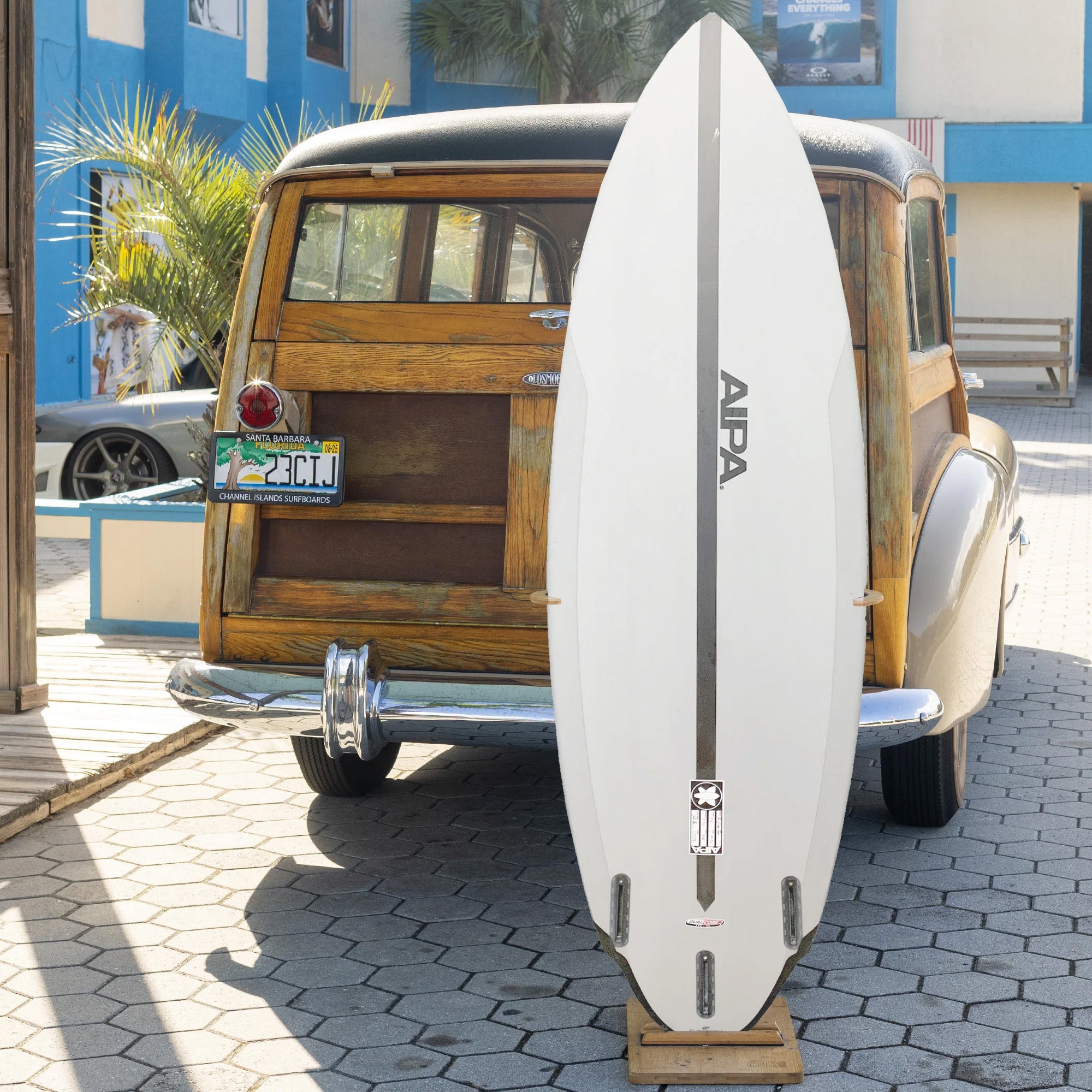 Aipa The Dark Twinn Dual Core 5'7 Surfboard with Futures Fins - High Performance Shortboard for Waves & Beach Surfing