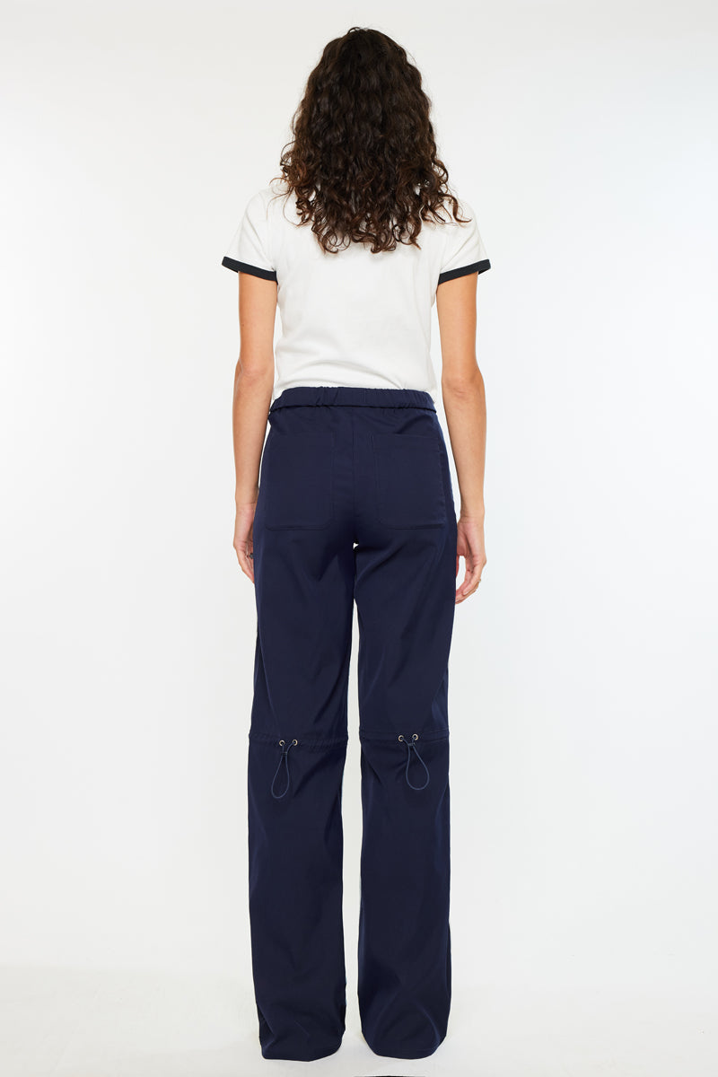 Miranda High Rise Pull On Wide Leg Jeans for Women - Stretchy Comfort & Flattering Fit - Perfect for Casual Outfits, Workwear & Weekend Errands