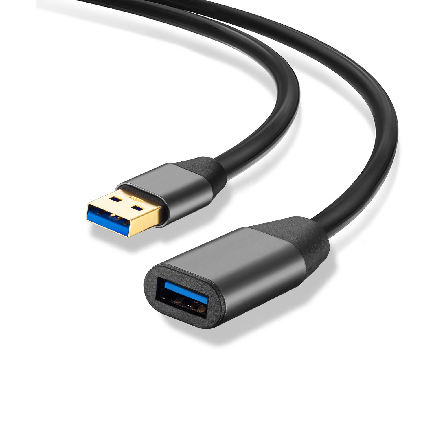 XXONE 15ft USB 3.0 Extension Cable - SuperSpeed A Male to Female Cord for Printer, Gaming & PC Accessories