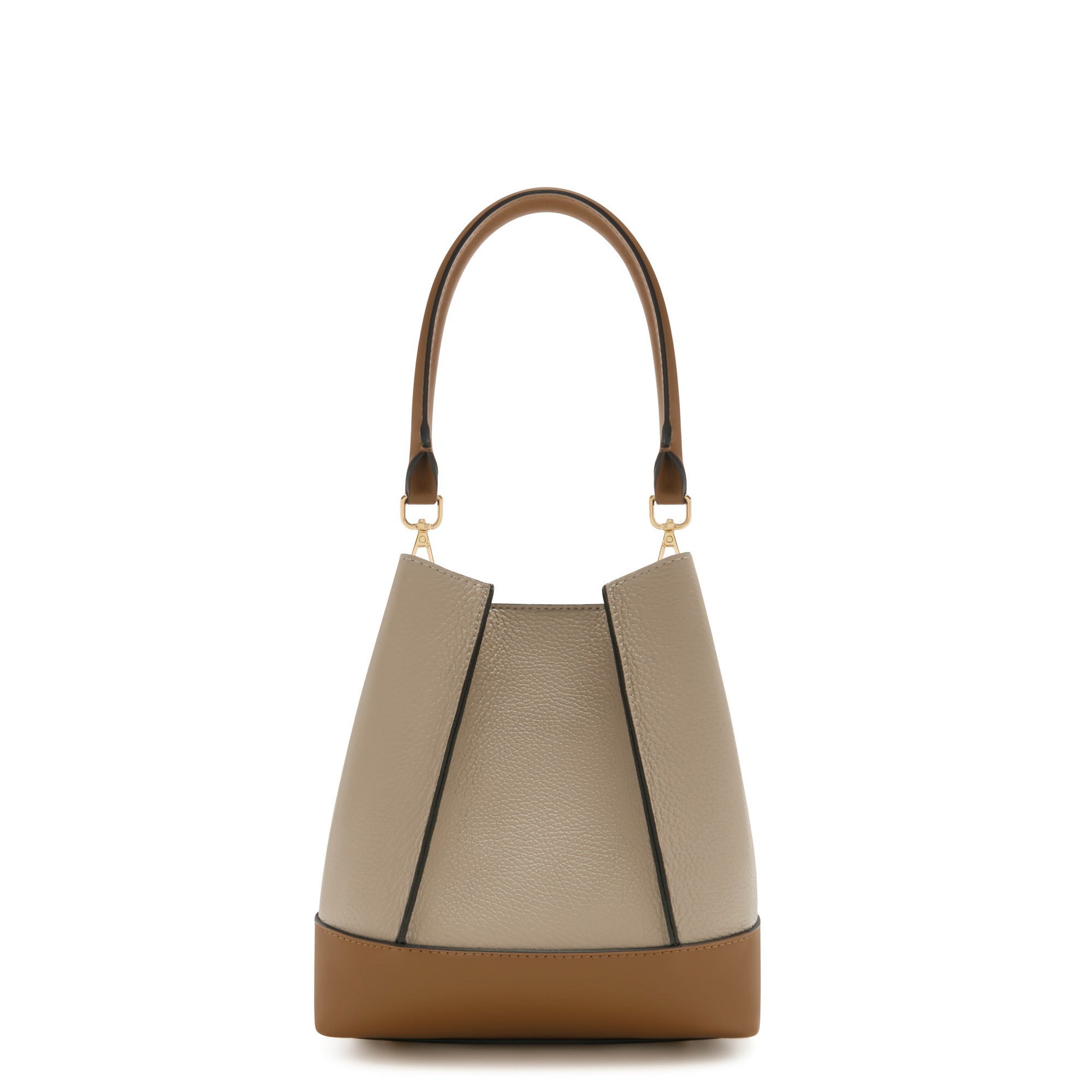 Femme Forte Minette Taupe Calfskin Leather Handbag for Women - Elegant Crossbody Purse for Work, Travel & Everyday Use