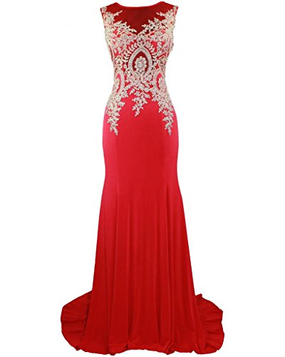 Red Without Lace Hem