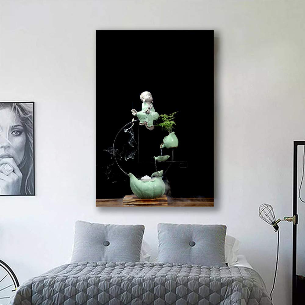 Wall26 Zen Theme Canvas Wall Art - 24x36 Inches Giclee Painting for Bedroom, Living Room, House Decoration, Home Art - Perfect for Meditation Spaces and Modern Interiors