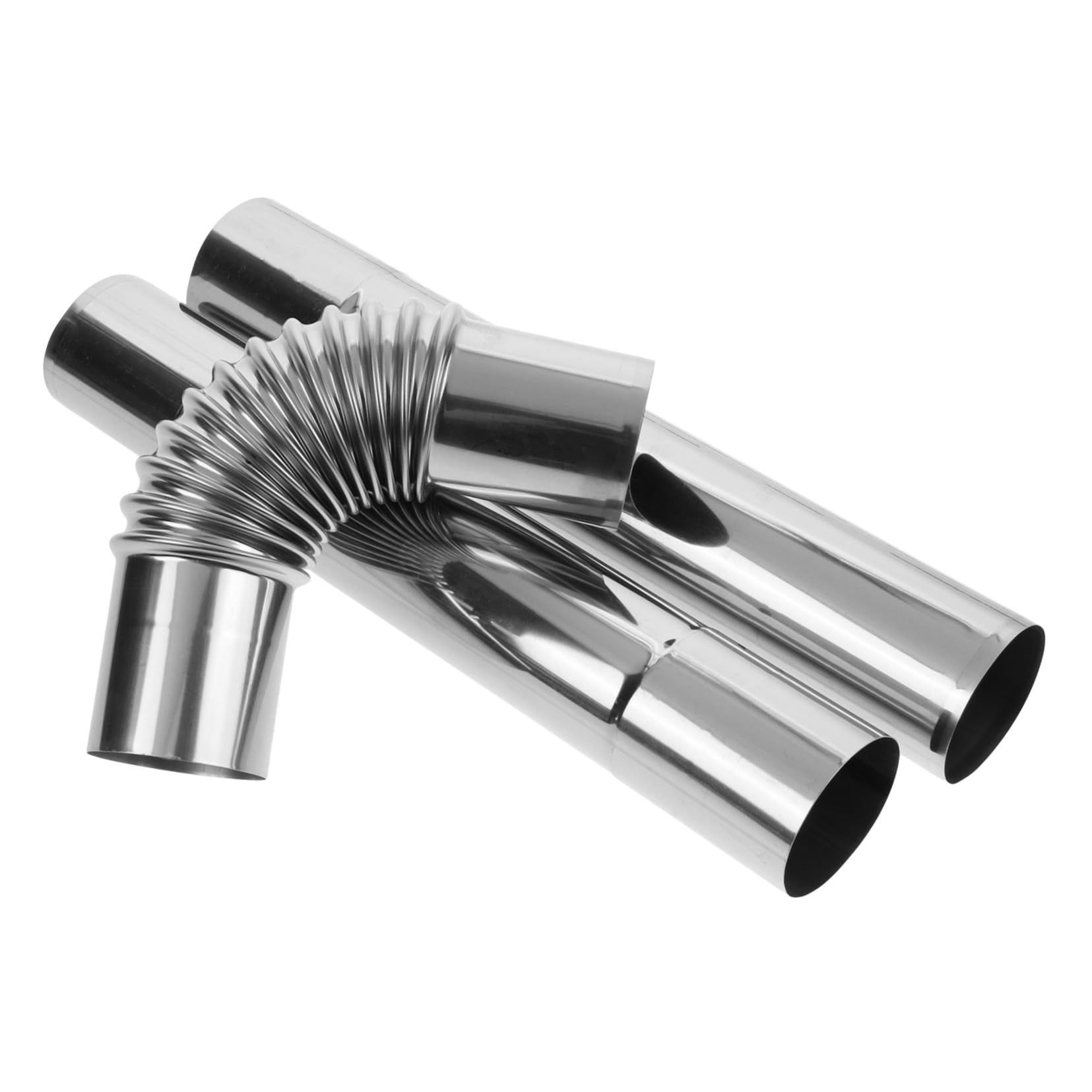Stainless Steel Chimney Flue Pipe for Wood Stove - Flexible Metal Exhaust Vent Pipe for Outdoor Heating Stoves | Perfect for Fireplaces, Camping & Home Heating Systems