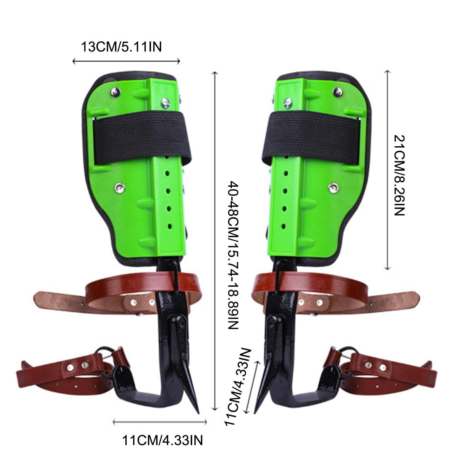 Tree Climbing Spikes - Anti-Slip Steel Climbing Gear for Outdoor Use | Adjustable & Comfortable Climbing Spurs for Hunting, Jungle Survival, Logging & Arborist Work | Perfect for Professional Tree Climbers & Pole Work
