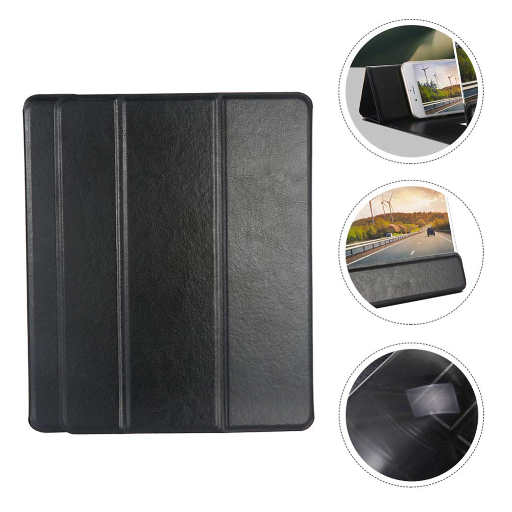 1pc Folding Screen Magnifier for Mobile Phone - 3D Arc Projector Stand with Imitation Leather, Enhances Gaming & Movie Watching Experience - Perfect for Home Entertainment & Travel