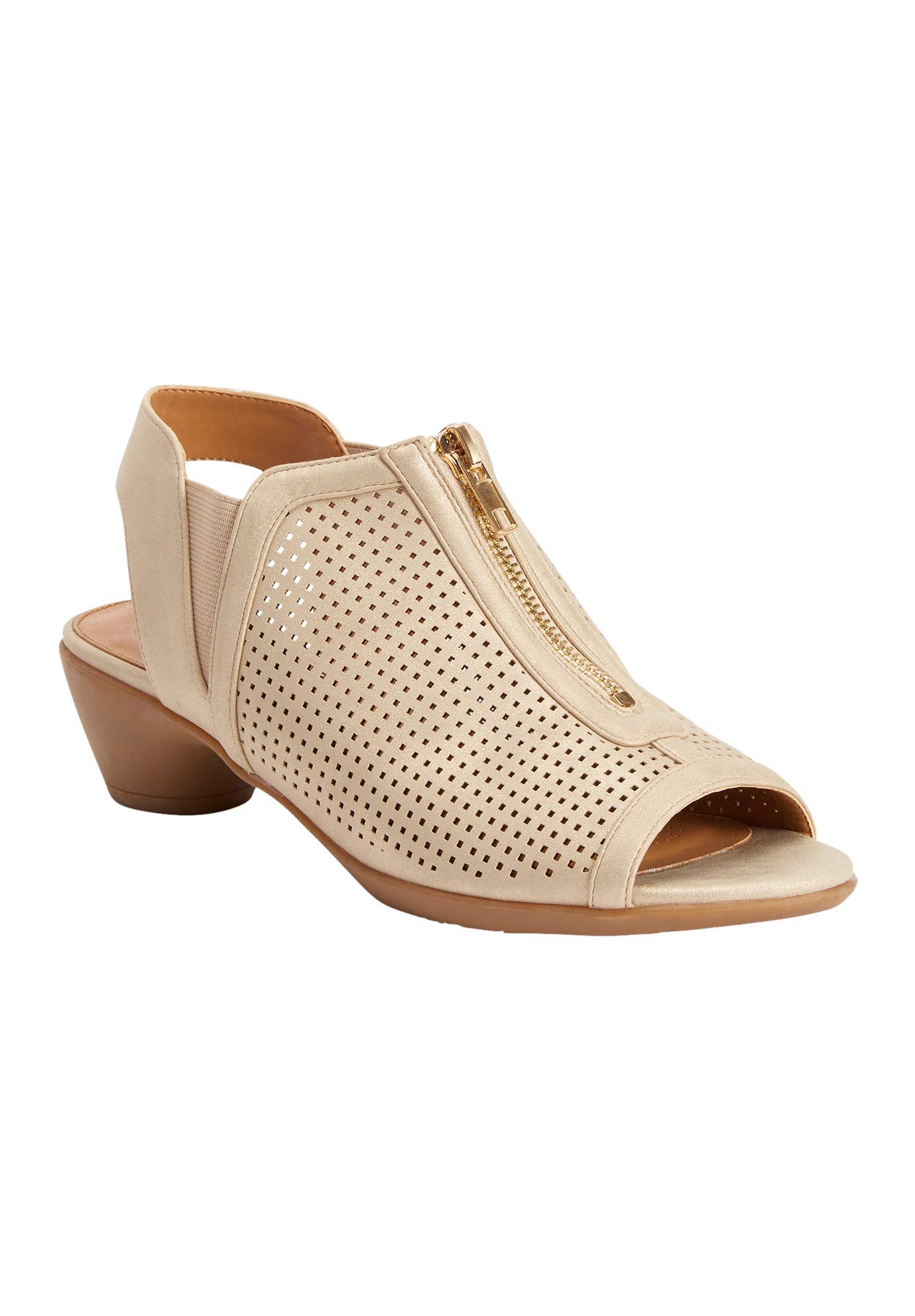 Comfortview Women's Wide Width The Aurora Shootie - Comfortable Slip-On Shoes for Work, Travel & Casual Wear