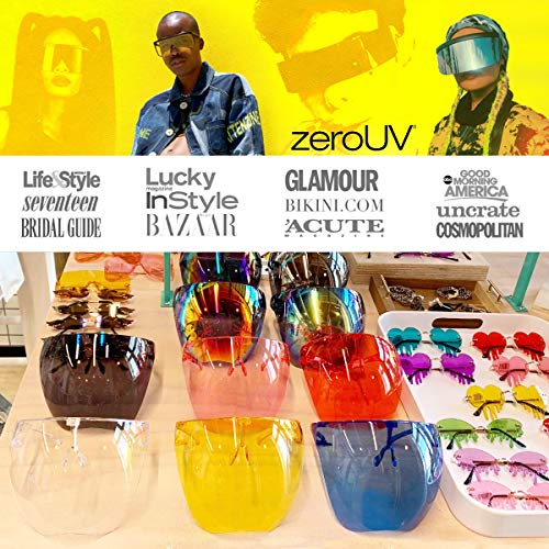 ZeroUV Premium Rhinestone-Embellished Blue Light Blocking Square Glasses for Screen Time & Gaming - Stylish Eye Protection for Work & Study