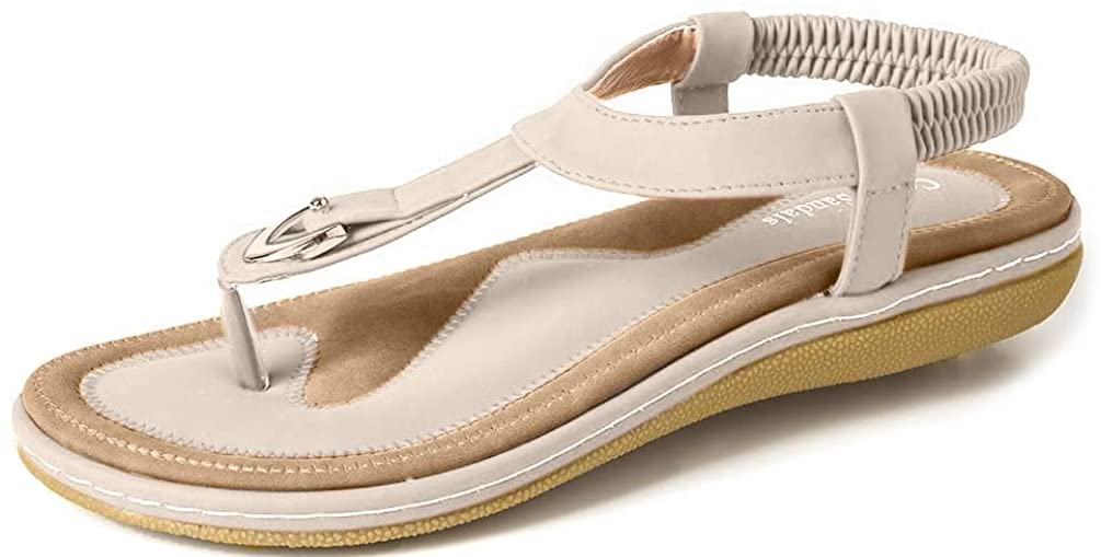 Women's Comfortable Slip-On Sandals for Summer - Lightweight & Cushioned Beach Walking Shoes for Travel, Vacation, and Casual Outings