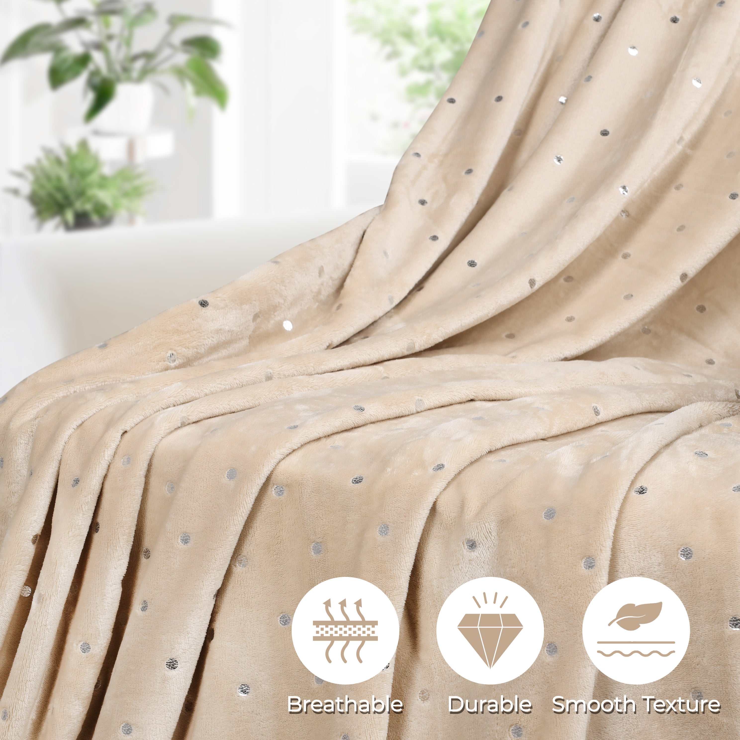 CozySoft Fleece Plush Blanket - Medium Weight, Ultra Soft & Fluffy - Perfect for Sofa, Bed, Couch & Home Decor - Warm Throw Blanket for Winter, Gifts & Cozy Nights