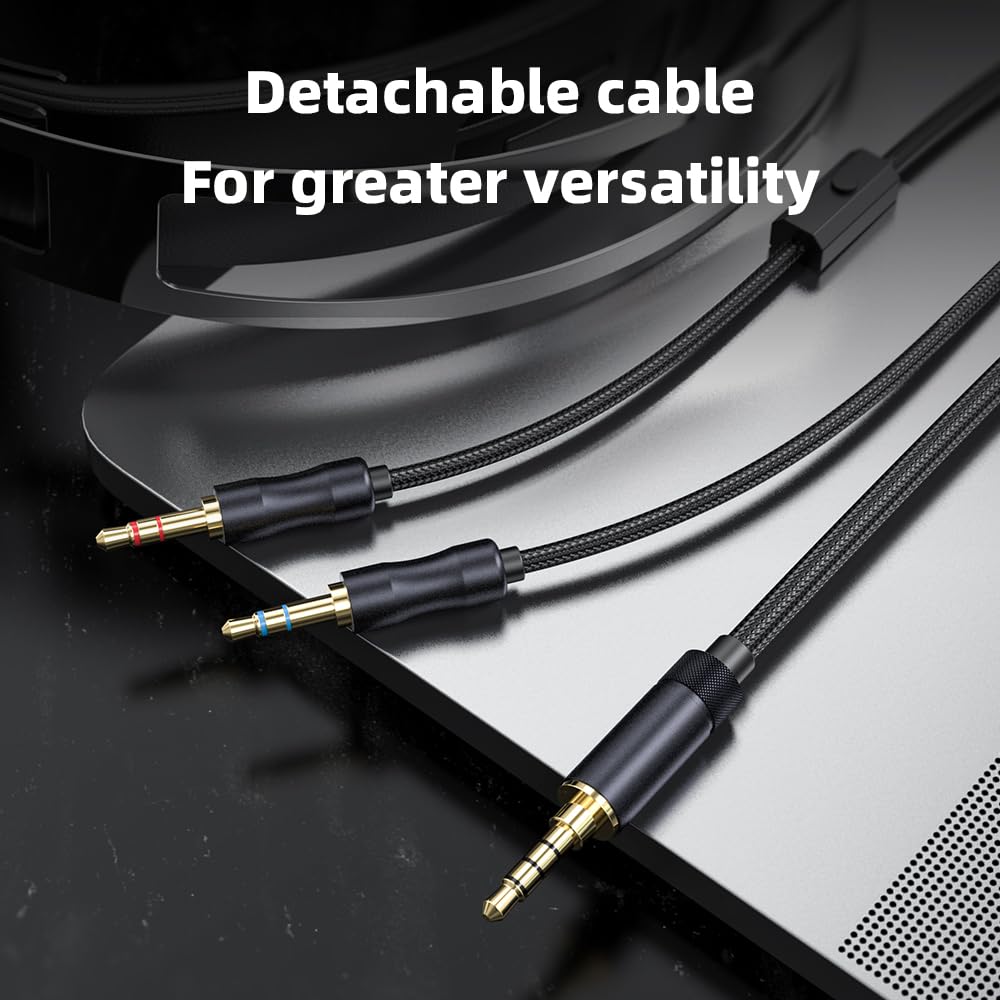FIIO JadeAudio JT1 Professional Studio Headphones with Microphone - 50mm Drivers for Hi-Res Music, Gaming & Recording - Perfect for Home Studios, Podcasting & Competitive Gaming
