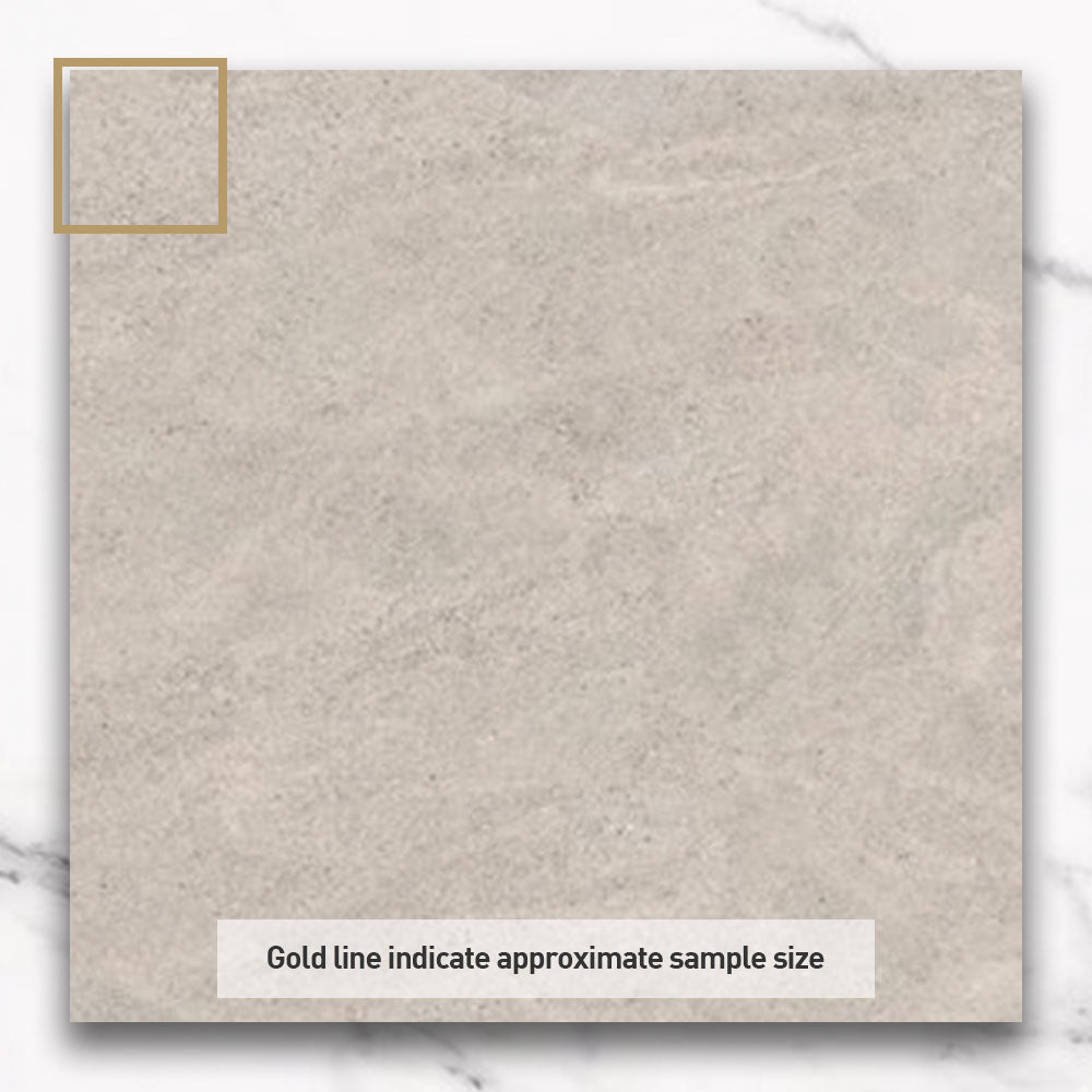 Concerta Light Grey 900x900mm Limestone Look Lappato Porcelain Tile - Premium Flooring for Living Room, Kitchen & Bathroom Renovation