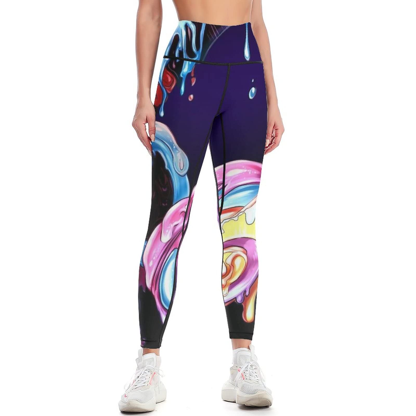 JZDACH Women's High Waist Yoga Leggings - Seamless Tummy Control Workout Pants for Yoga, Gym & Running - Perfect for Fitness, Lounge & Everyday Wear