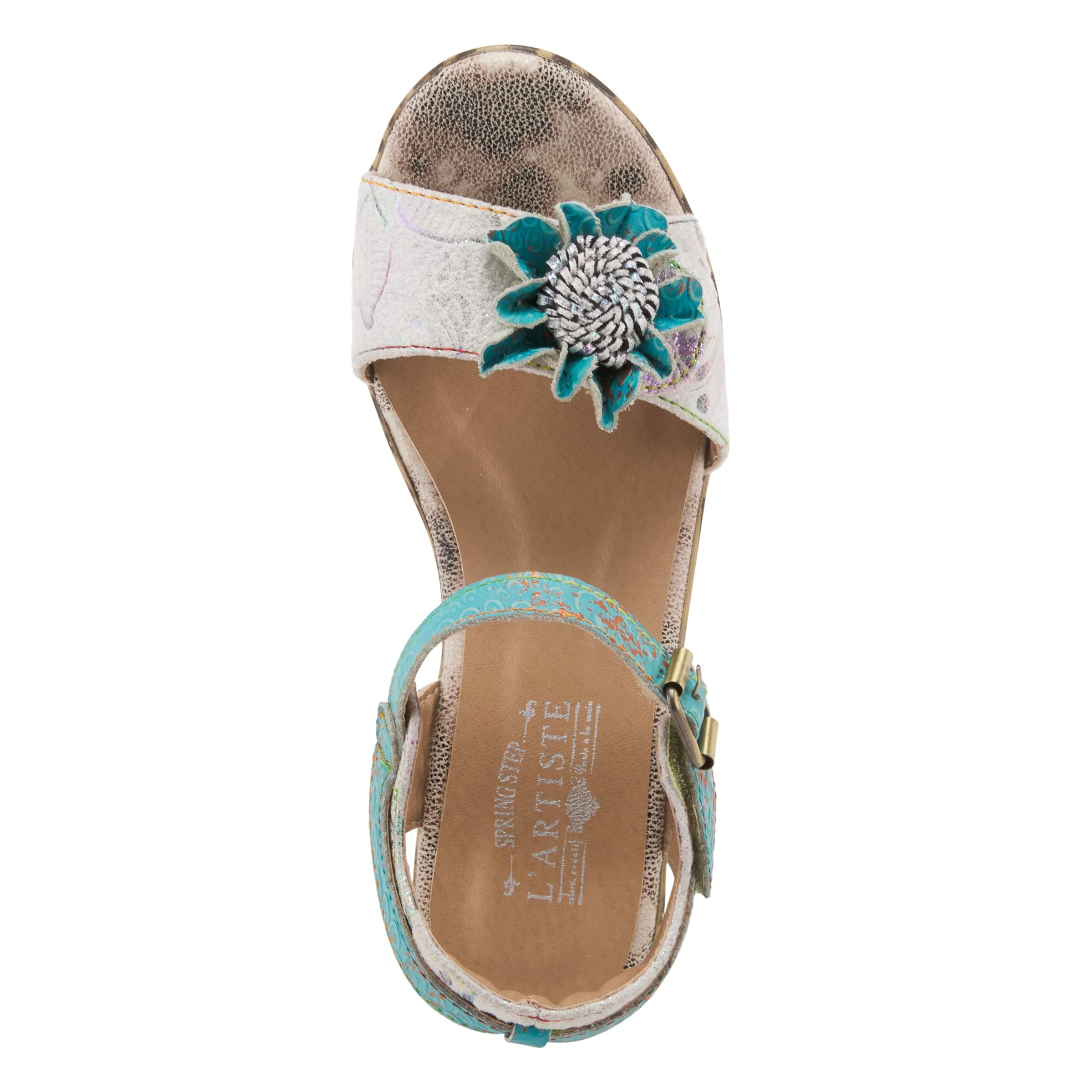 Spring Step L'Artiste Women's Wildcat Comfortable Leather Sandals with Arch Support - Perfect for Summer, Beach, and Casual Outings