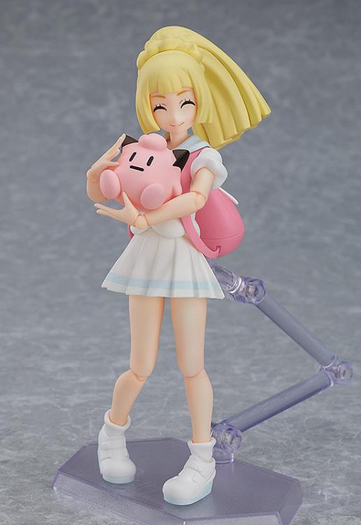 Figma #392 Lively Lillie Pokemon Action Figure - Collectible Anime Character Model for Display & Gifts | Perfect for Anime Fans, Pokemon Collectors & Home Decor