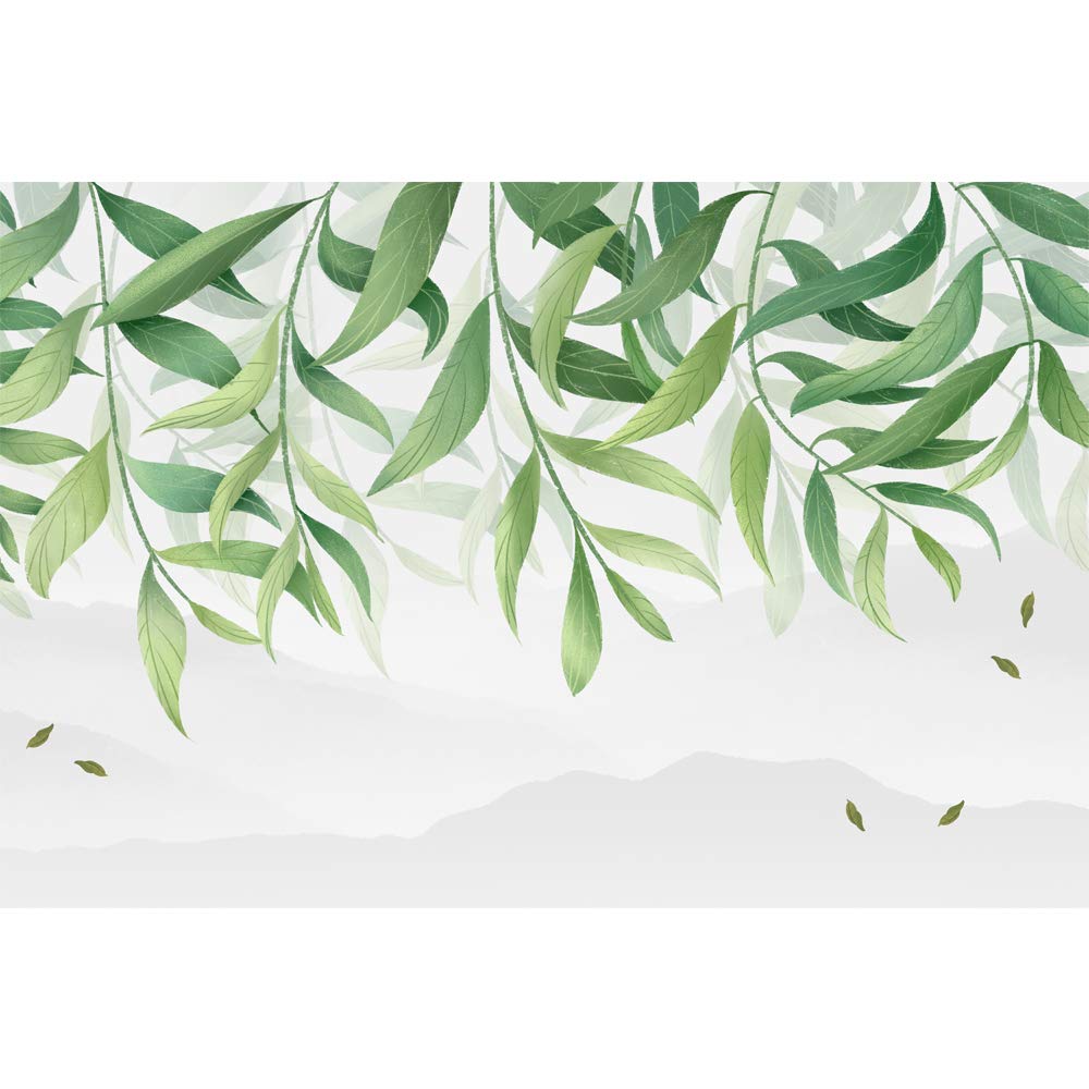 Green Plants & Animals Removable Wallpaper - Peel and Stick Wall Mural for Bedroom Decor (66x96 inches) - Perfect for Nursery, Kids Room & Home Office Decoration