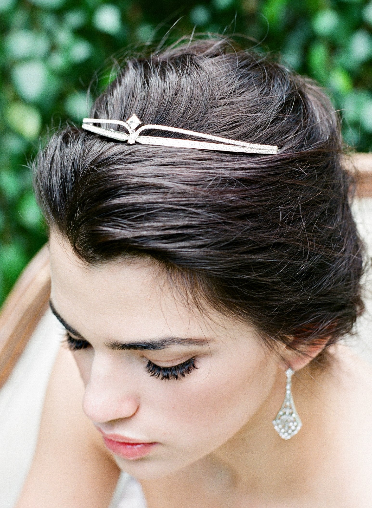 MEG Simulated Diamond Wedding Tiara for Brides - Elegant Crystal Bridal Crown for Wedding, Prom, Pageant & Special Occasions