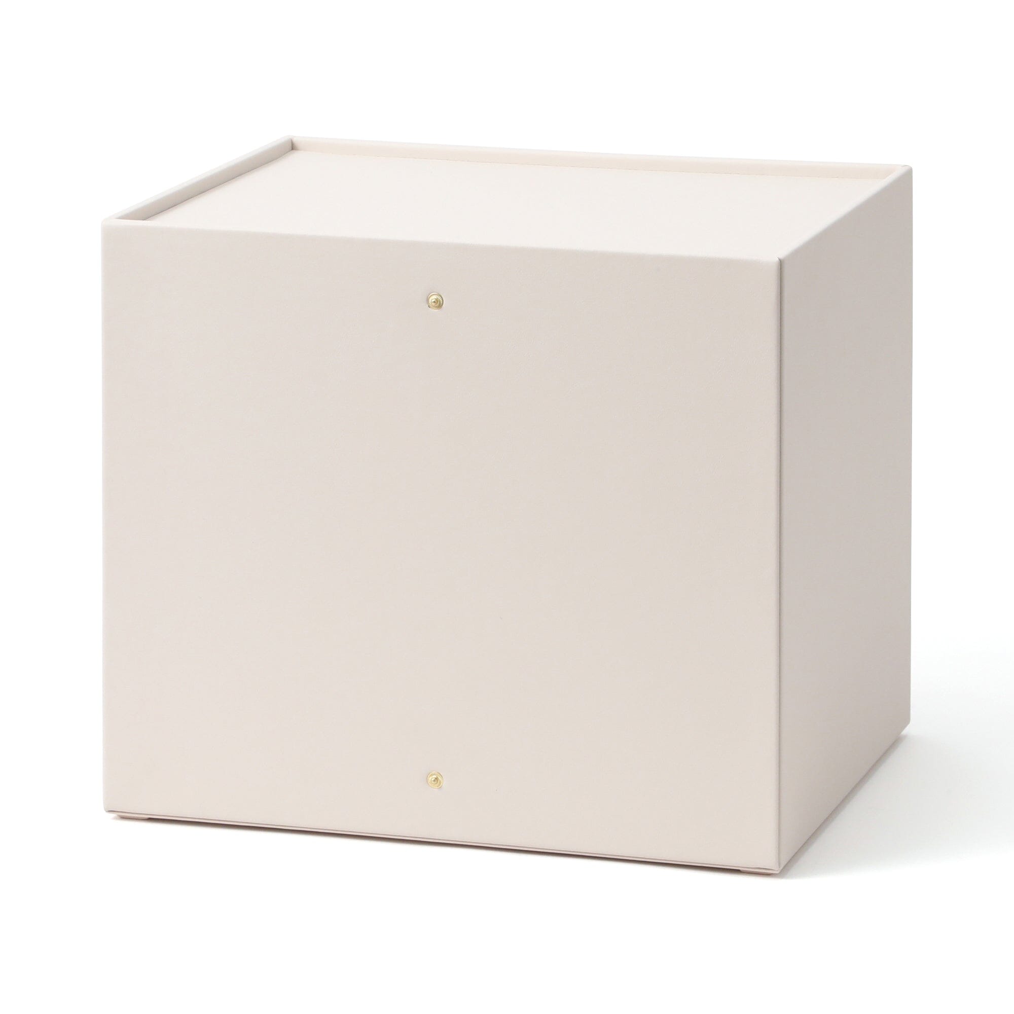 Embossed Stacking Drawer Organizer - Large Ivory Storage Box for Closet, Bathroom & Office Organization | Perfect for Jewelry, Makeup & Small Items