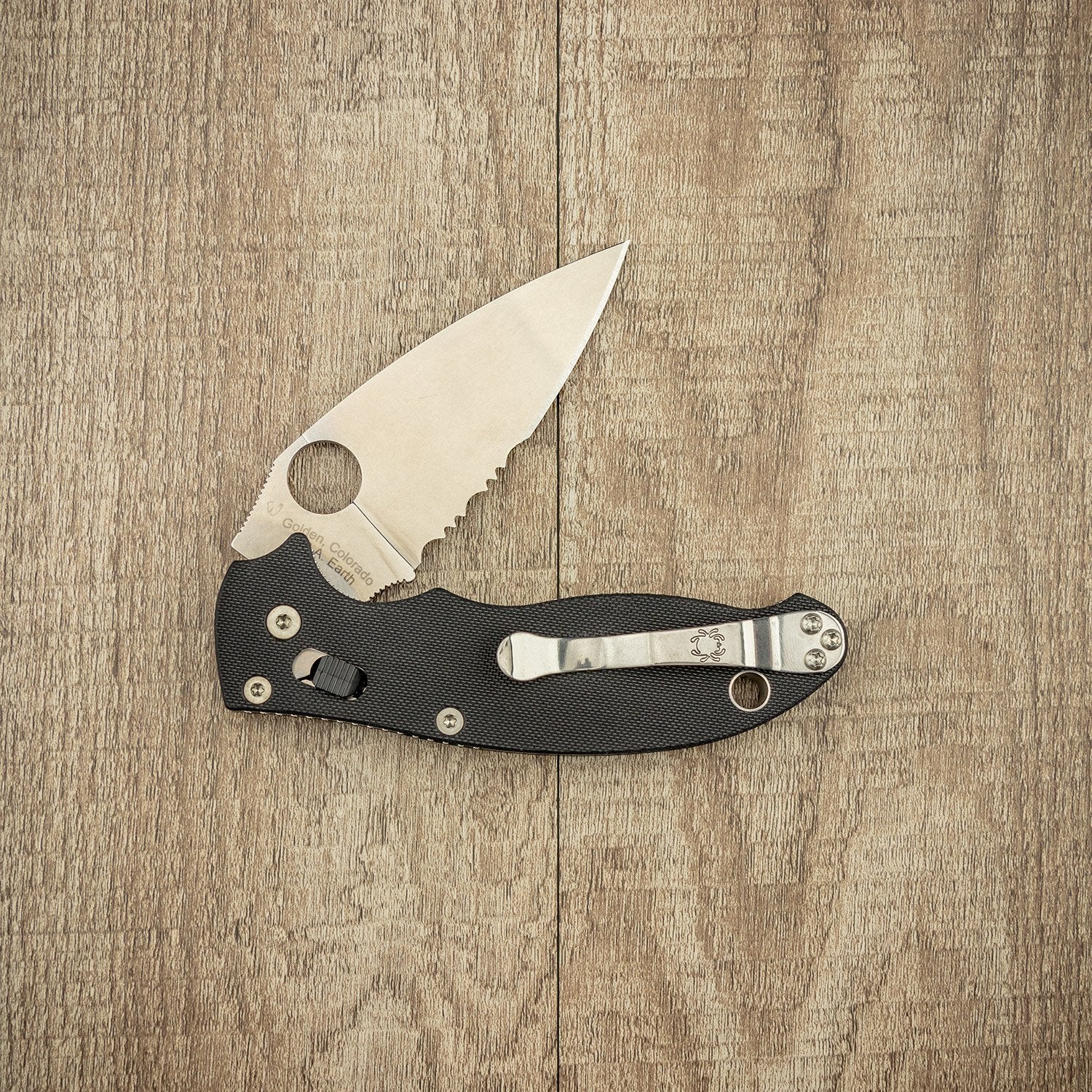Spyderco Manix 2 G10 Black Folding Knife - EDC Pocket Knife for Outdoor, Camping & Everyday Carry | High-Performance Tactical Knife with Locking Blade