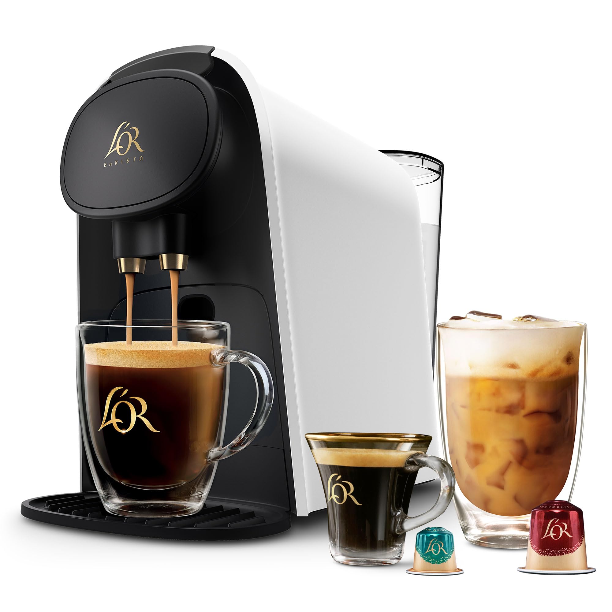 Philips L'OR Barista System Coffee and Espresso Machine Combo - Matte White | Premium Home & Office Brewing for Coffee Lovers