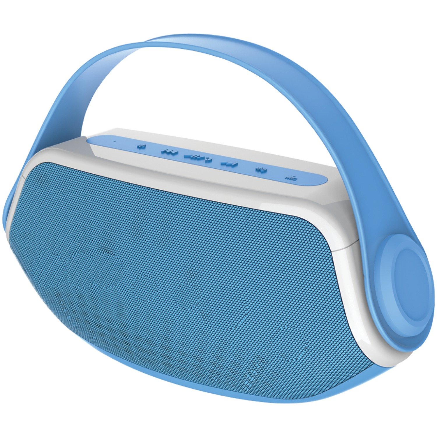 Sylvania SP233 Wireless Bluetooth Portable Boombox Speaker - Blue | High-Quality Sound for Outdoor Parties, Beach Trips & Home Entertainment
