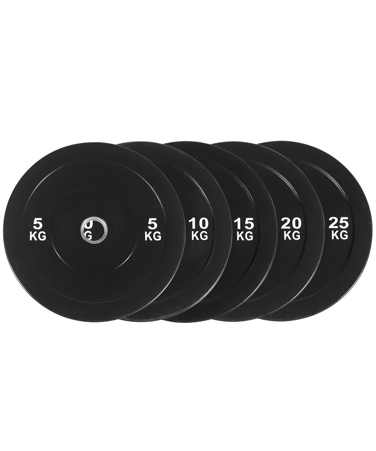 Premium Black Bumper Plates - Olympic Weightlifting Plates for CrossFit, Home Gym & Strength Training - High Density Rubber for Durability & Floor Protection