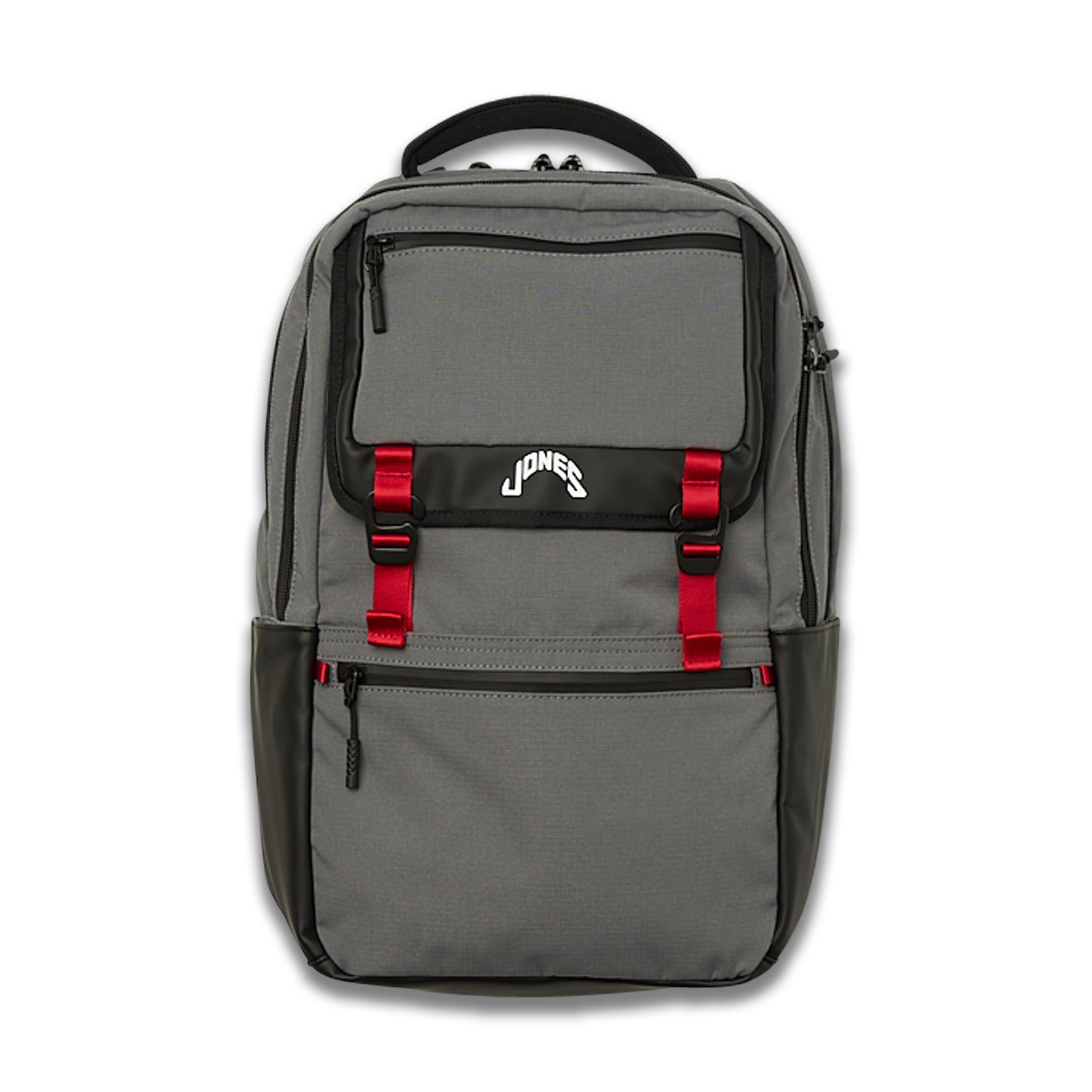 Jones Sports Co. A2 Backpack - Durable Travel & School Backpack for Men & Women, Water-Resistant Charcoal Grey Daypack - Perfect for Hiking, Gym, Work & College